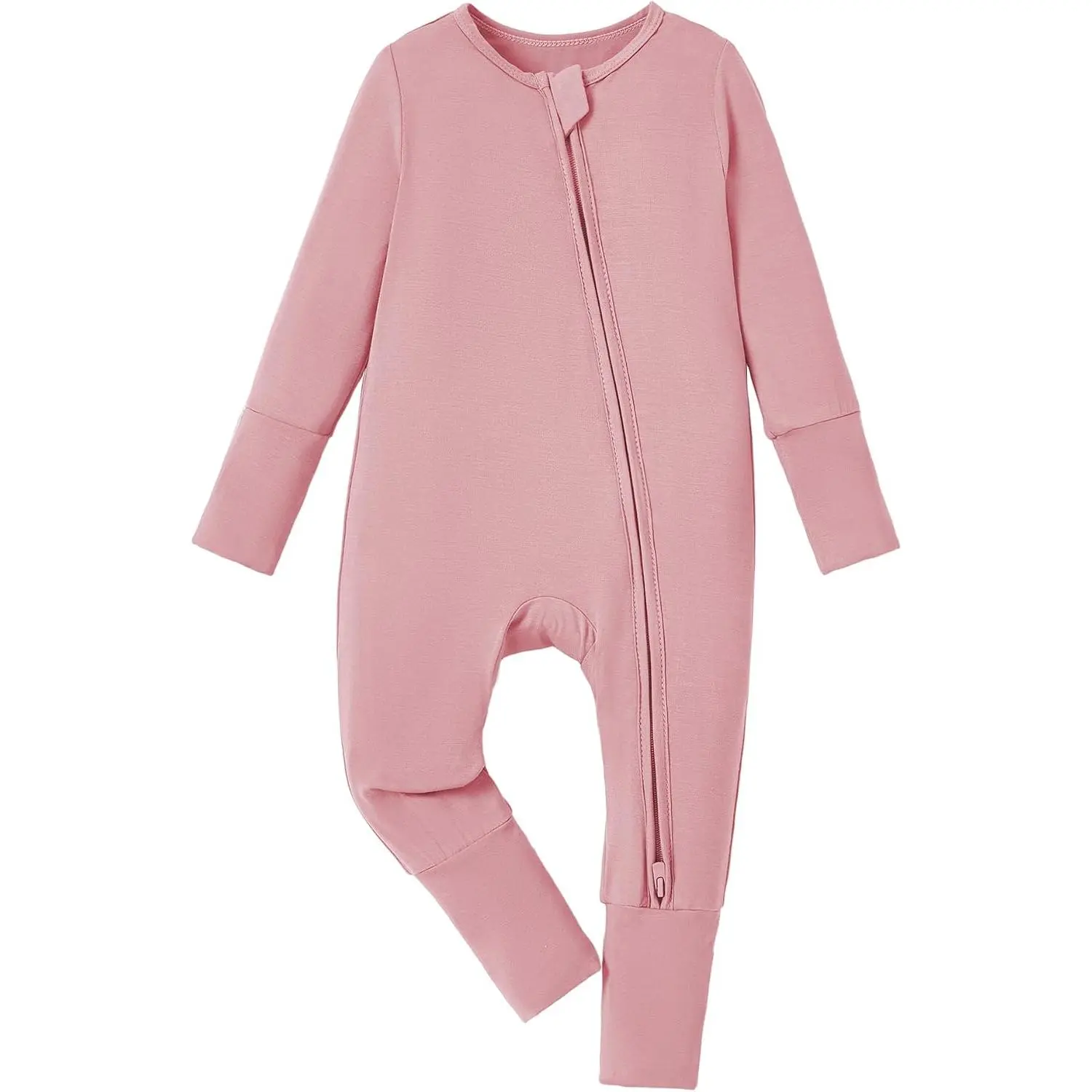 Baby Pajama with Bamboo Viscose, Footie Jumpsuit Romper with 2-Way Zipper for Baby Boy Girl Toddler Sleeper Sleepwear