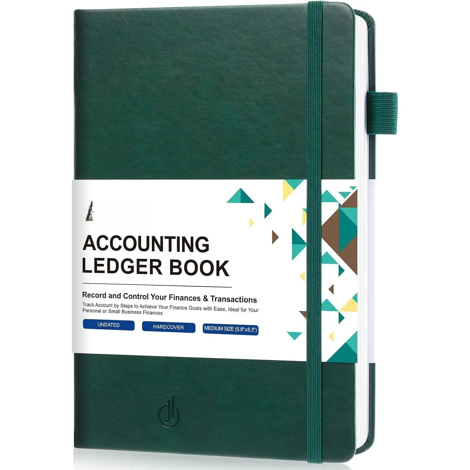 Accounting  Book – Accounting Log for Small Businesses & Personal Use – Bookkeeping Record Book Columnar Journal for  Expenses, Deposits &  – Size 5.8" x 8.3", Dark Green)