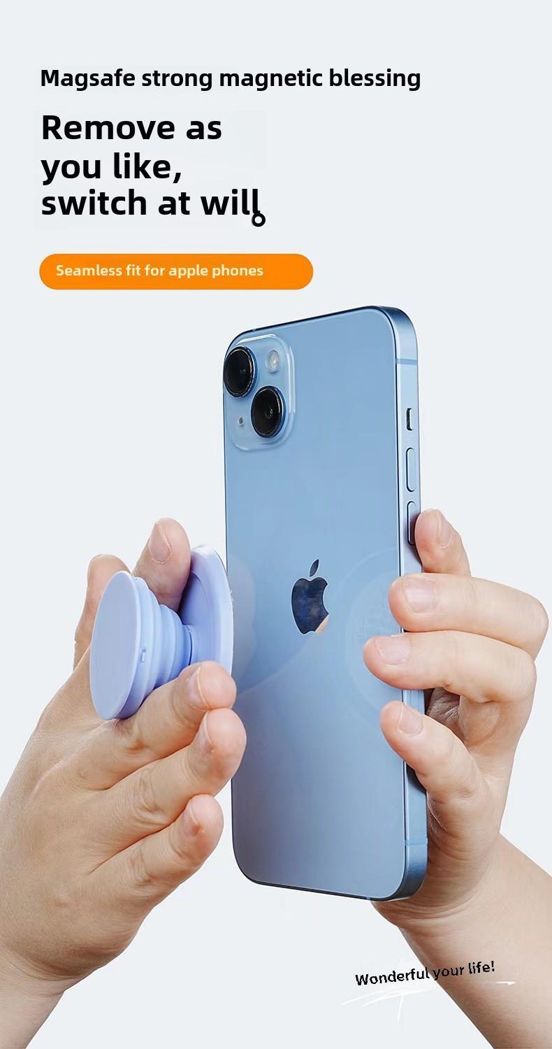 Grippopso Magnetic Folding Mobile Phone Grip Holder Socket Support Tok for IPhone 16 15 14 13 Ring Finger Expanding Stand