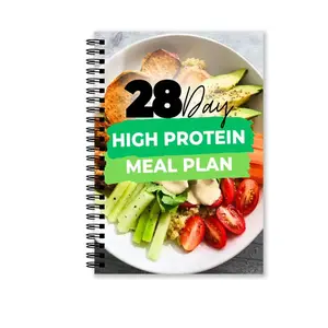 28-Day High Protein Meal Plan Book, Detailed Nutrition Guide for Weight Loss & Muscle Gain, Easy-To-Follow Daily Recipes