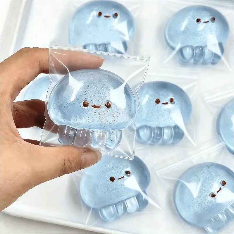 1pc Taba Squishy Jellyfish, Squishy Fidget Toys For, Anxiety&Relaxation|Perfect Desk Accessory, Goodie Bag Fillers, Classroom Prizes, Holiday Party Activity Gift Supplies for Easter Halloween Thanksgiving