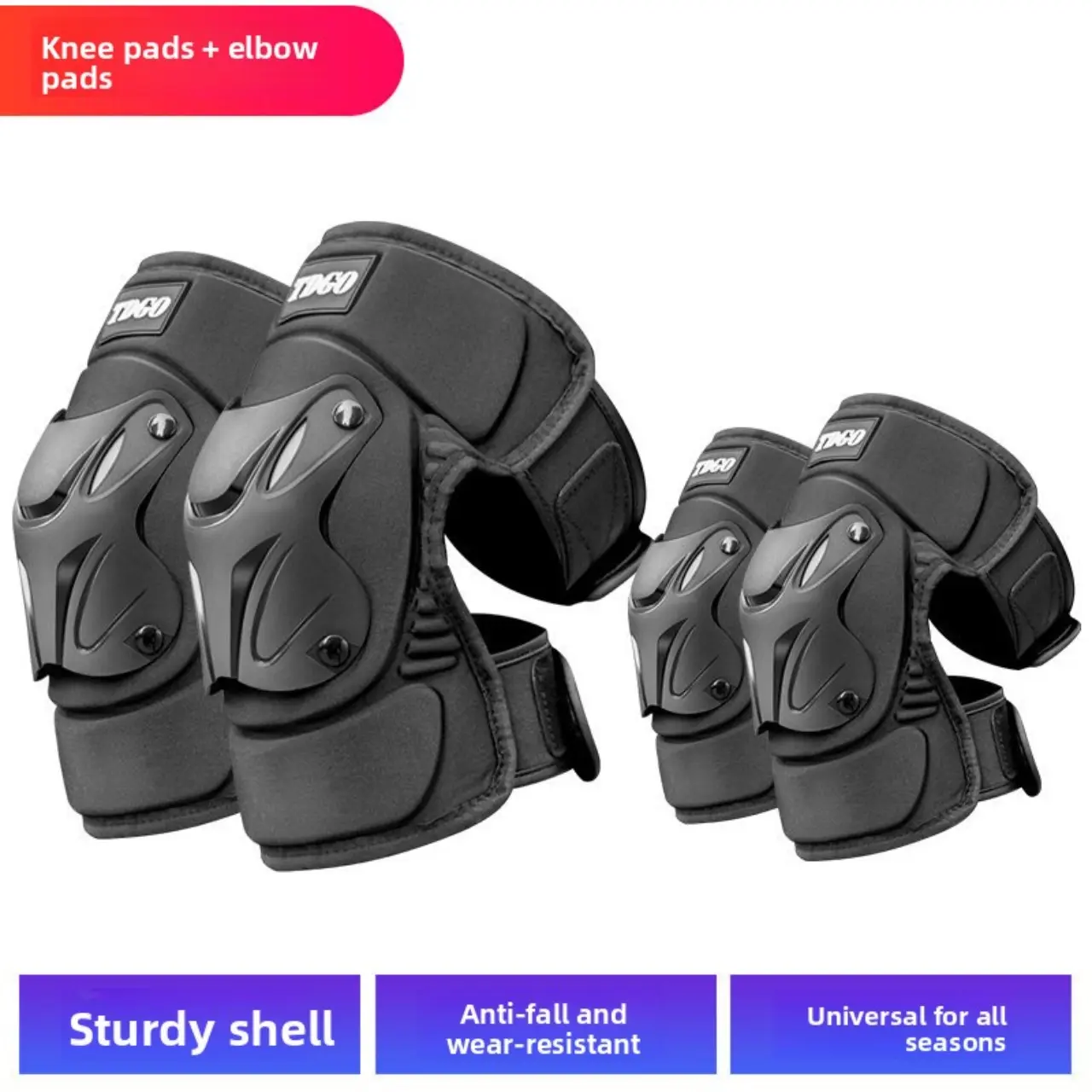 Motorcycle Protective Gear Set, Outdoor Riding Armor, Windproof Leg and Elbow Protection, All-Season Motorcycle Safety Kit, Motorcycle Accessories
