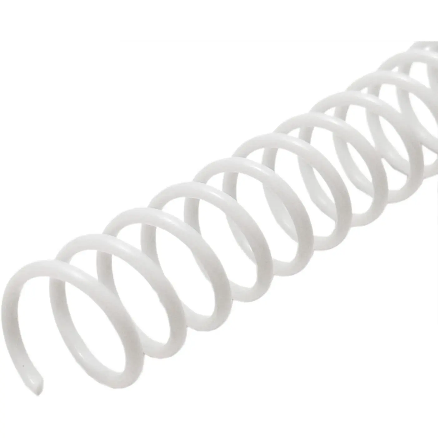 Plastic Spiral Binding Coil 1-1/4" (31.8mm), 280 Sheets Capacity, 4:1 Pitch White Coil Binding Spines for Business and Educational Purposes, 50 Pack