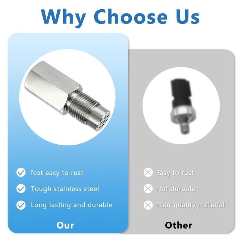 4/2/1 PCS Stainless Steel Catalytic Converter M18 x 1.5 Universal Car Engine Light Failure Decoder, 58MM Oxygen O2 Sensor Mini Catalytic Converter Spacer Adapter, Car Extension Screw,Universal Automotive Repair Tool Accessory