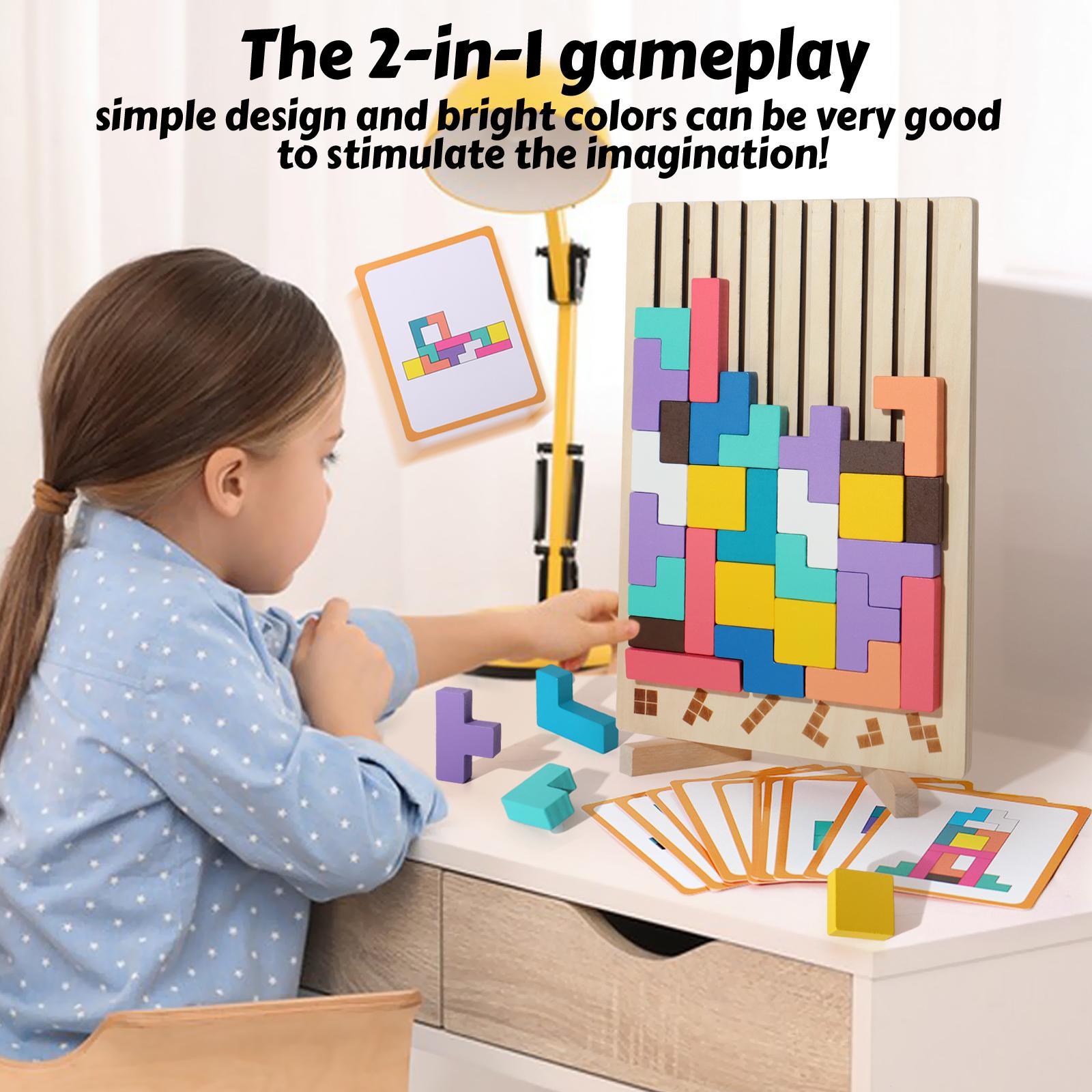 Wooden Stacking Puzzle Toy (1 Set), Educational Stacking Game, Montessori Educational Gift for Children, Montessori Puzzles Gift #GLOBAL PICKS