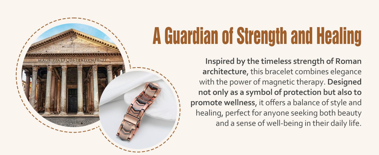 Jecanori Copper Bracelet for Men, 3X Strength Magnetic Bracelets for Men Trendy Stack Bangle Elegant Minimalist Bangle SpringStatements