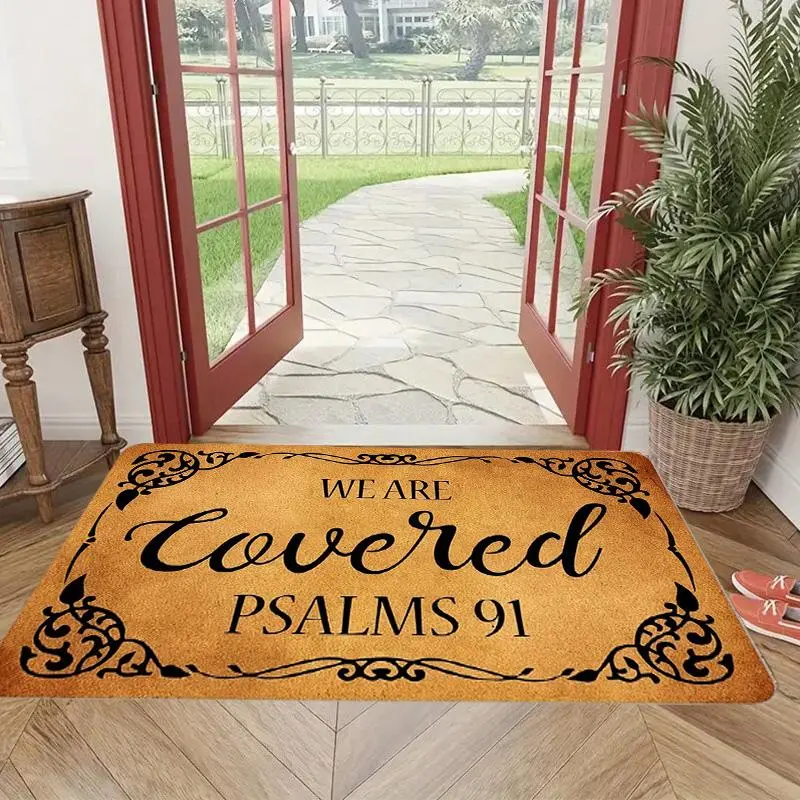 Letter Print Non-slip Indoor Door Mat, Rectangle Home Decor Mat, Decorative Mat for Home Living Room Bedroom Kitchen, Home Decor, Home Decor Rugs, Contemporary Rugs