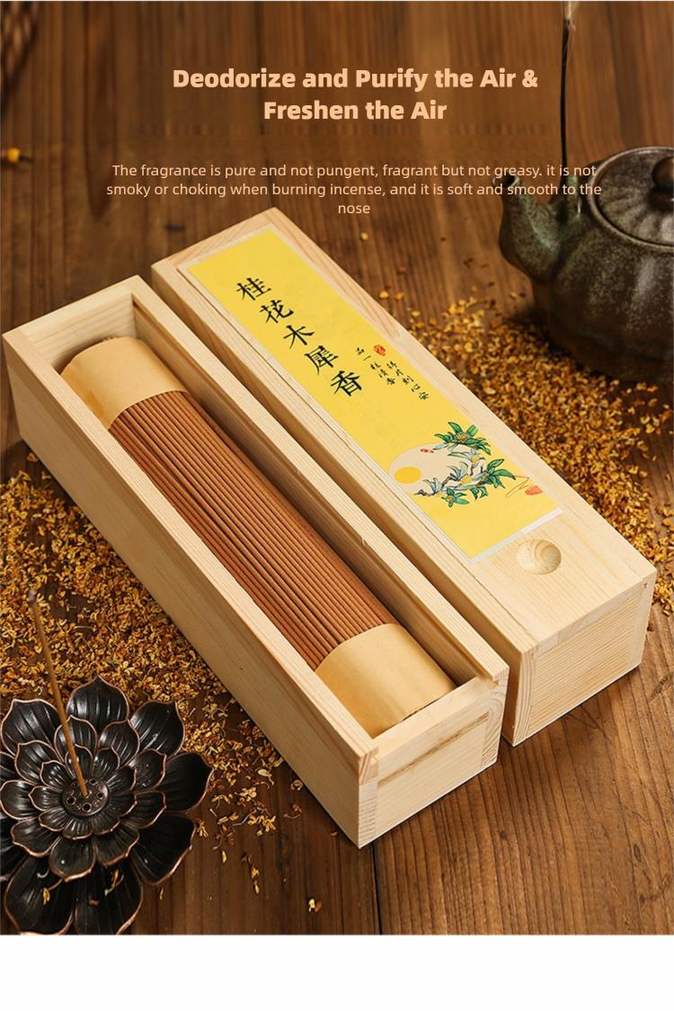 Goose Pear Tent Incense Sticks & Coils Osmanthus Sandalwood Wormwood Ambergris Nha Trang Agarwood for Home Indoor Use【where can i buy this product tiktok shop】 aromatherapy fragrance