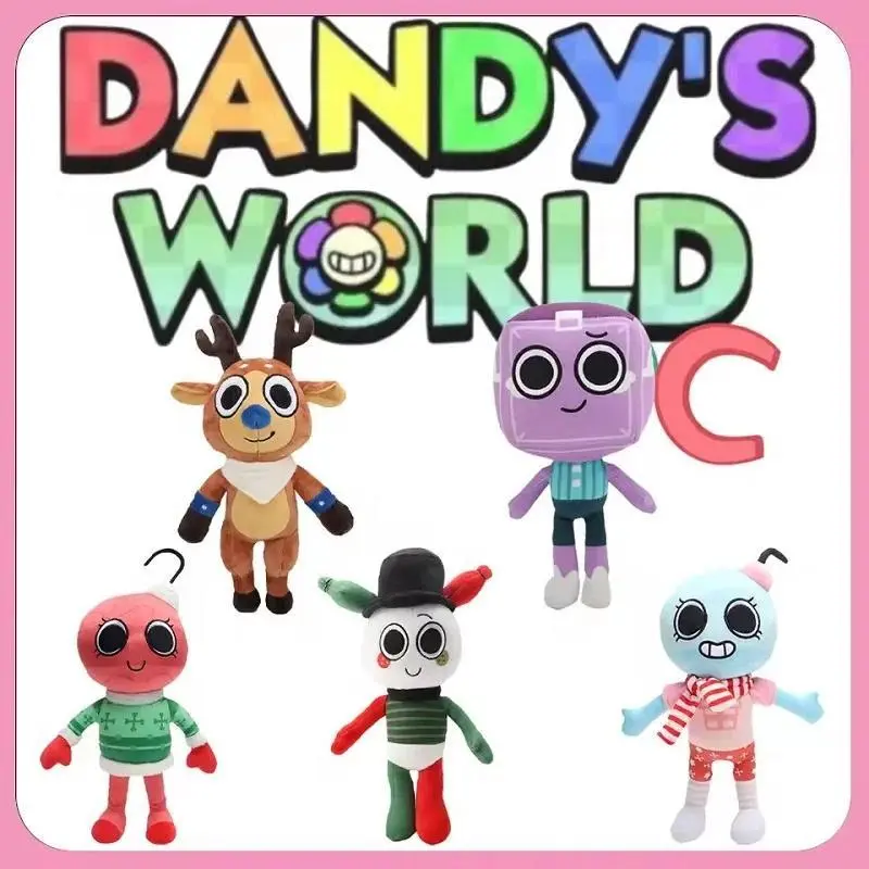 Dandy's World Dapperly Festive Looey or Cloudy Dream Boxten Plush Toy Game Peripheral Bobette or Blue Bell Rudie Dolls Kids Toys