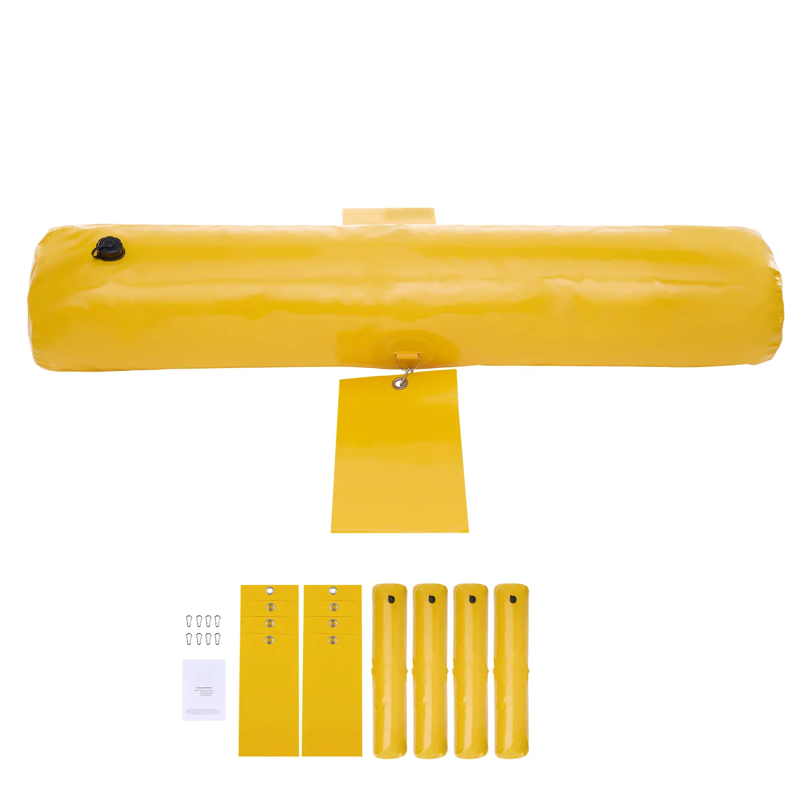 Flood Barriers, Sandbag Alternative Flood Bags 4 Pack, Flood Barrier for Home, Water Barriers for Flooding, Doorway, Driveway(4FTx6in)