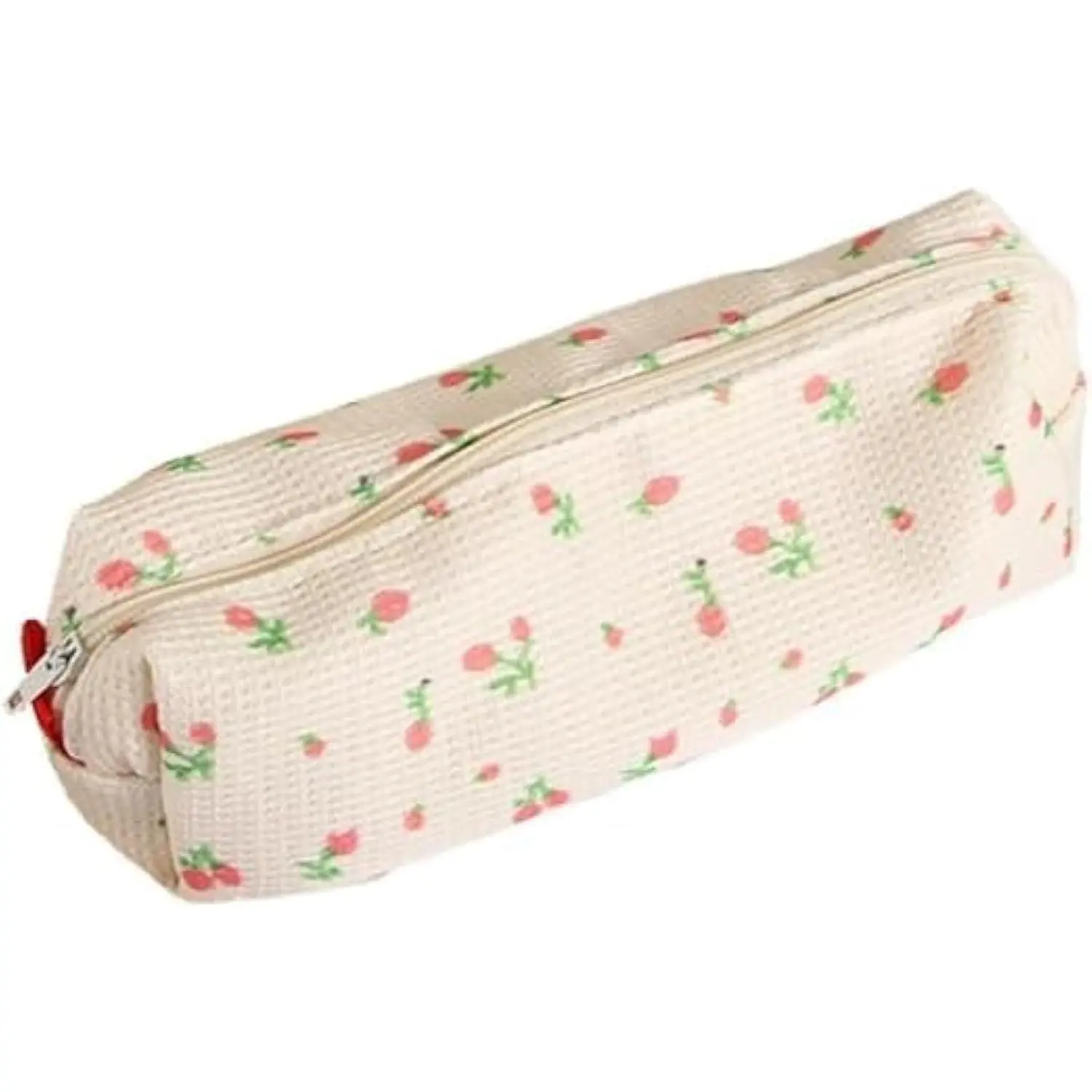 Strawberries Women  Style Pencil Bag Flower Floral Canvas Large Pen Pencil Pouch Bag Pencil Case Pen Holder  Pouch, Simple  Storage Bags Makeup Bag Office Stationery Organizer