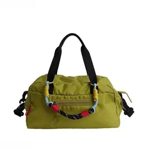 Unisex Nylon Messenger Crossbody Bag Large Capacity Adjustable Strap Lightweight Shoulder Purse