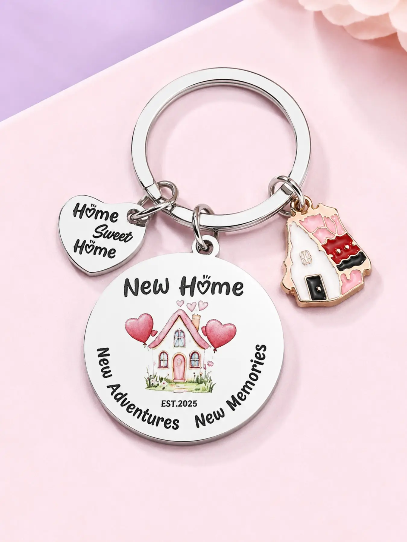 House Warming Gifts New Home, Irish Blessing Keychain for Homeowner, Moving in Keyring, Real Estate Agent Gift, Perfect Housewarming Present
