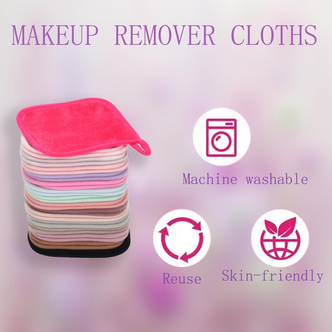 Reusable Washable Makeup Remover Pads, Hypoallergenic Facial Cleansing Pads, Makeup Removal Tools for Women, Gentle Makeup Remover, Reusable Makeup Removers, Make Up Remover Pads For Face