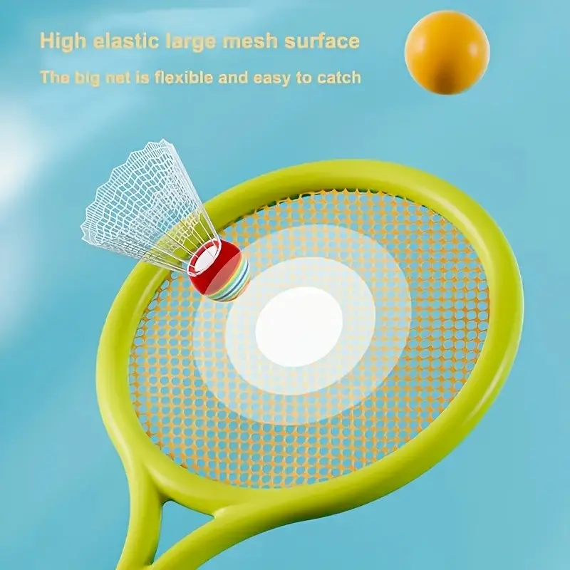 Badminton Racket and Shuttlecock Set, Indoor Outdoor Sports Equipment, Ideal for School Activities, Birthday Parties, Back-To-School Gifts