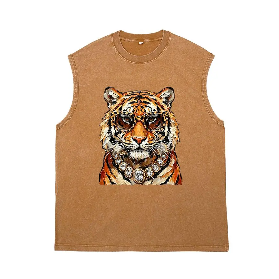 Tiger Shirt Glam Tiger Tee, Mob Wife Aesthetic shirt, Preppy Animal Print Crewneck, Boujee Tiger Graphic Shirt, Luxury Mascot Tee