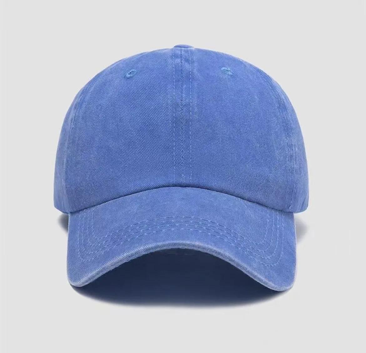 Water washed old duckbill cap, spring and summer soft top, retro curved brim, versatile casual outdoor baseball cap