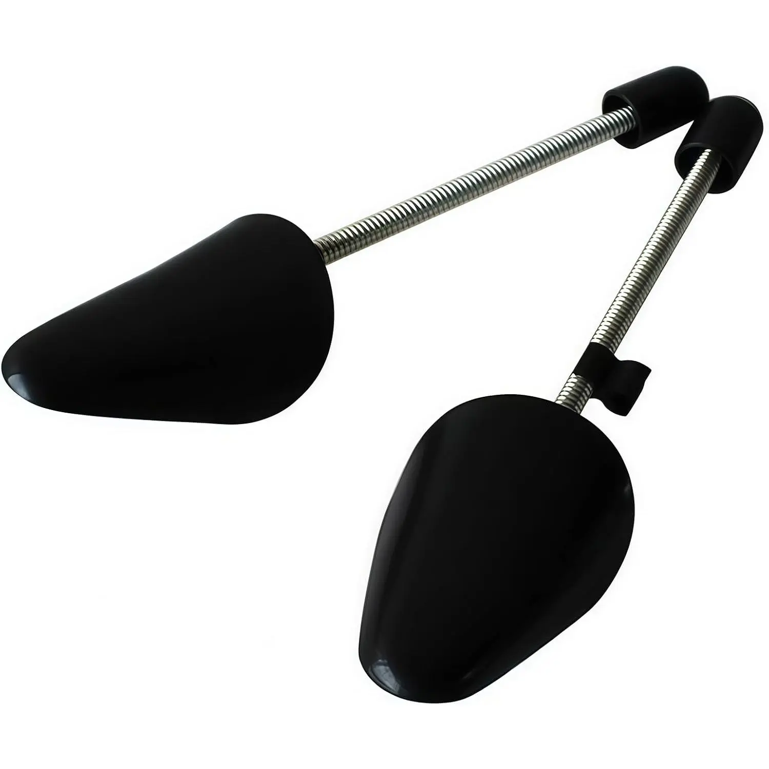 1 Pair Plastic Practical Men and Women Portable Traditional Shoe Tree Shaper Boot Holder Stretcher With Tension Spring Coil Black (Men(UK Size 5-13.5))