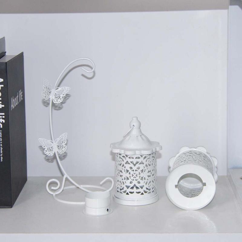 Butterfly Design Hanging Candle Holder, 1 Count Creative Retro Metal Hanging Basket Ornament, Decorative Ornament for Home Party Wedding, Room Decor