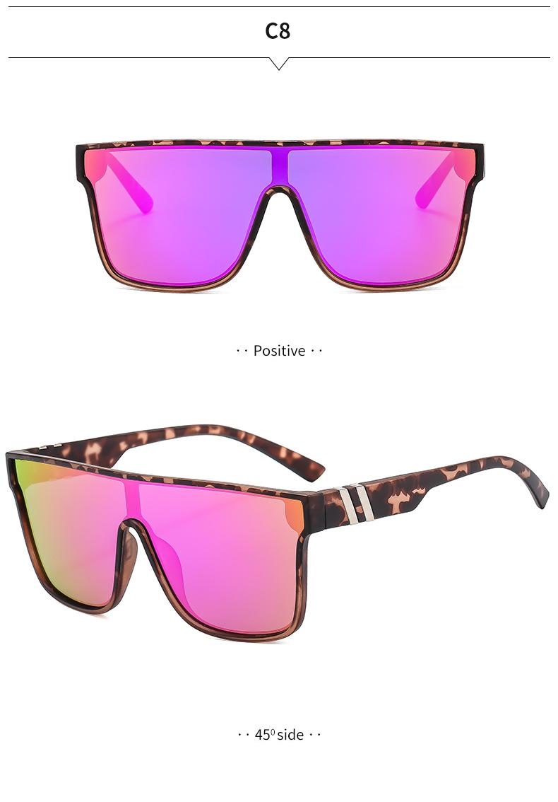 Sunglasses for men and women, true film one-piece sunglasses, outdoor cycling and fishing sunglasses, UV protection