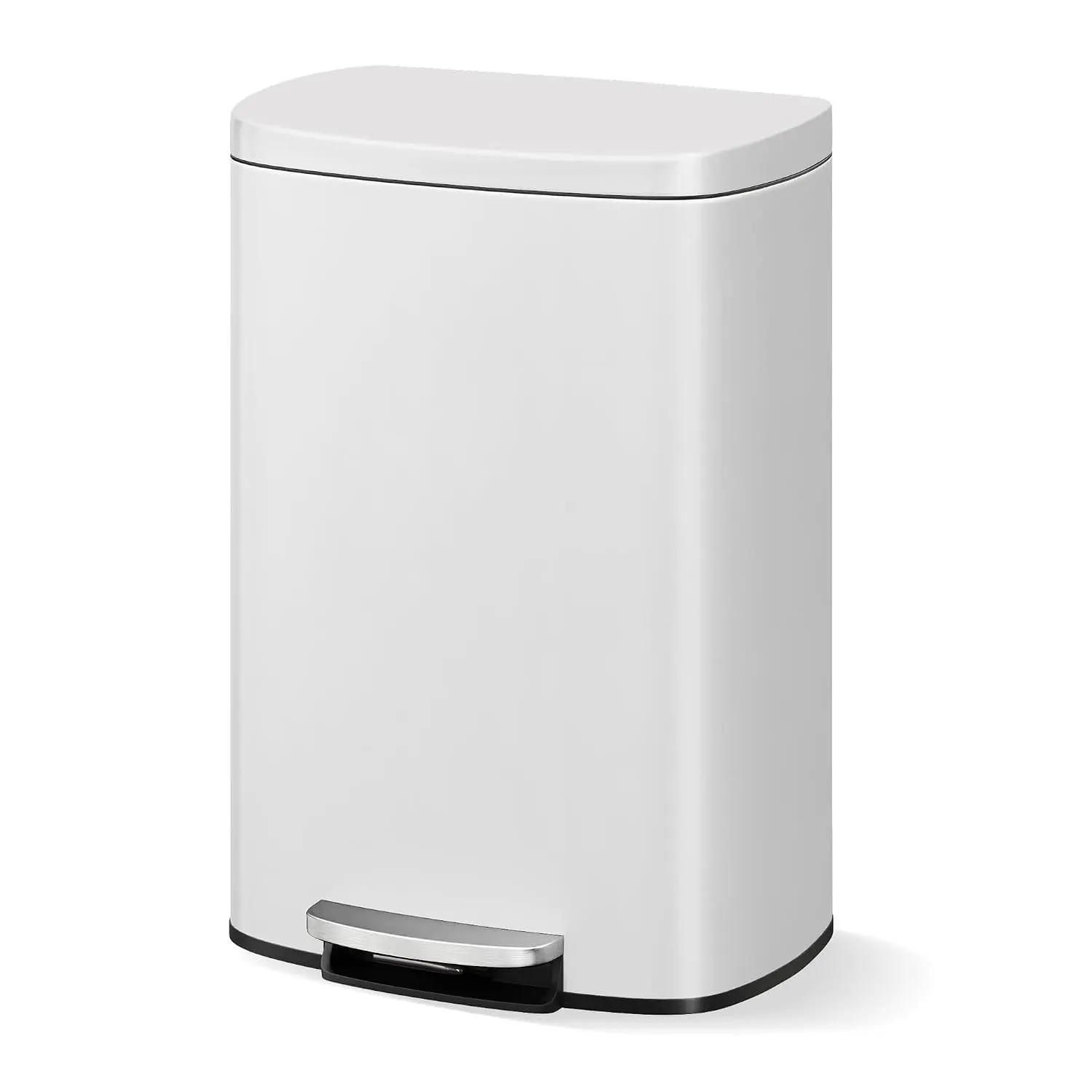 Garvee 50L Metal Pedal Bin - Kitchen Bin with Soft-Close Lid