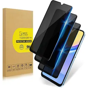 3 Pack Privacy Screen Protector for Samsung Galaxy A15 5G|Anti-Spy Tempered Glass Anti-Scratch, 9H Hardness & Easy Installation