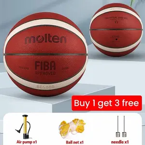 Bg5000 7 Number PU Basketball, Duraable Multi-Color, Ideal for Games and Training, Perfect Holiday Gift, Includes Pump, Valve, Net Pouch