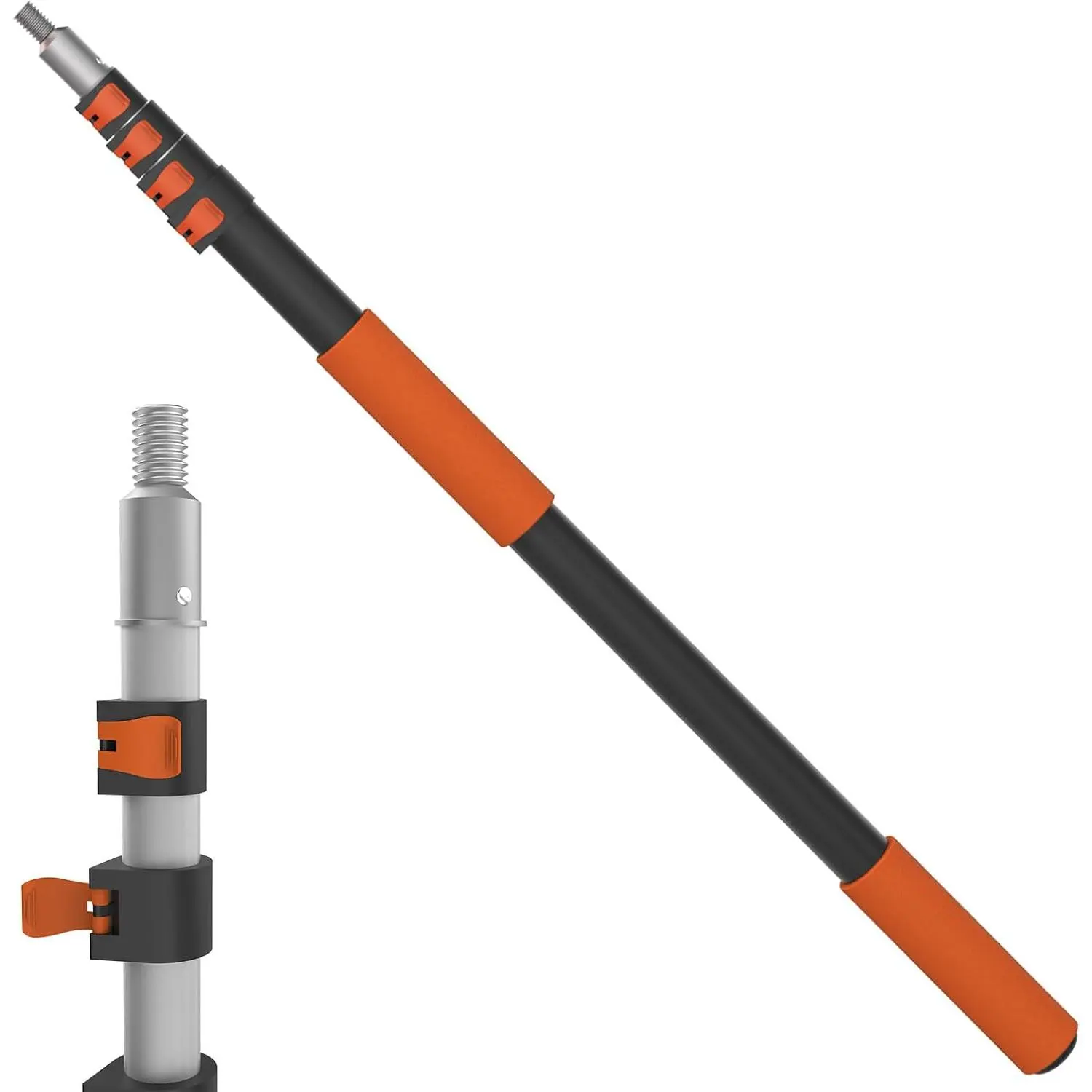 Telescoping Pole 5-20FT Aluminum Extension Pole 26FT Reach Multi-Purpose Paint Roller for Painting Dusting and Cleaning