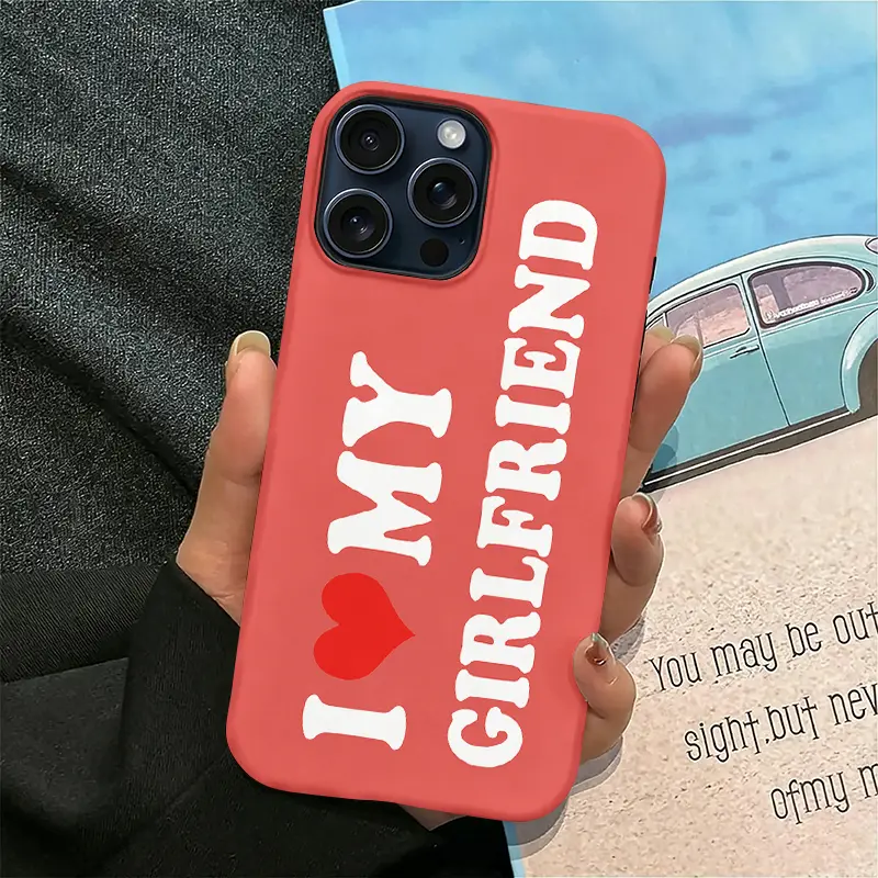 Cute Art Design 'I LOVE MY GIRL FRIEND’'I LOVE MY BOY FRLEND’Phone Case For iPhone 17 16 Pro Max 15 14 13 12 11 Plus Air Samsung Galaxy S22 S23 S24 S25 S26 Plus FE Ultra Exquisitely made couple phone cases, perfect for gifts.