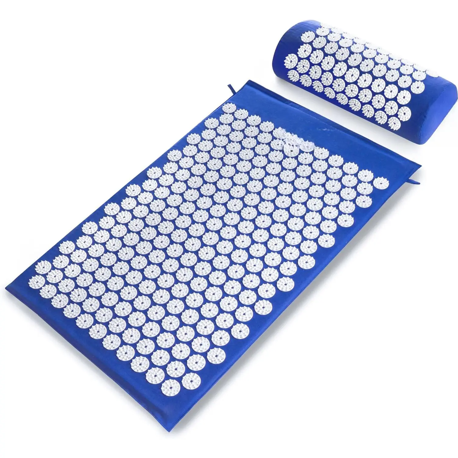 Fit Acupressure Mat and Pillow Set for Back/Neck Pain Relief and Muscle Relaxation