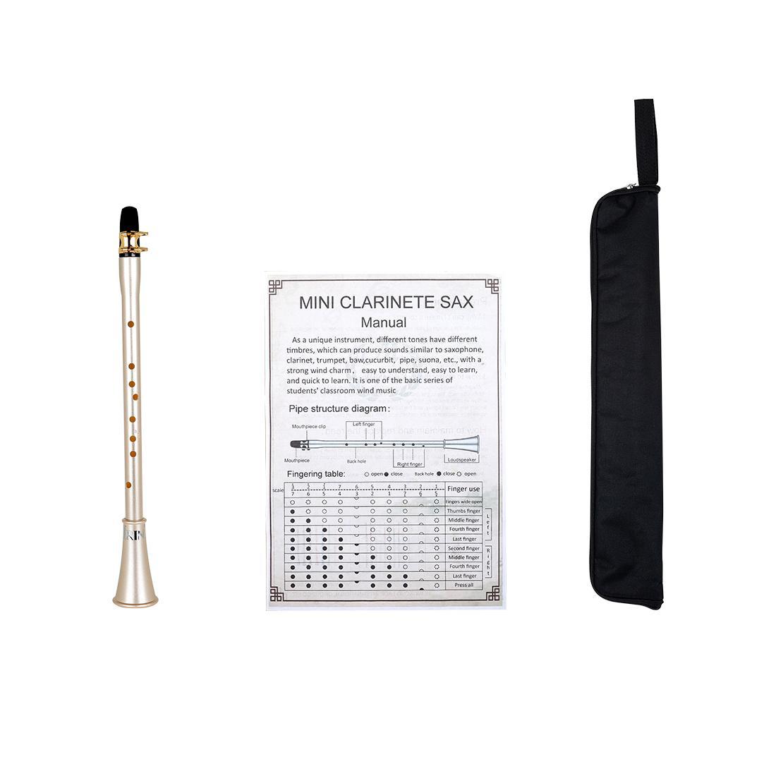 MI-03 E-down Sa Hei Guan ABS Mini Clarinet Playing Instrument Suitable for Beginners