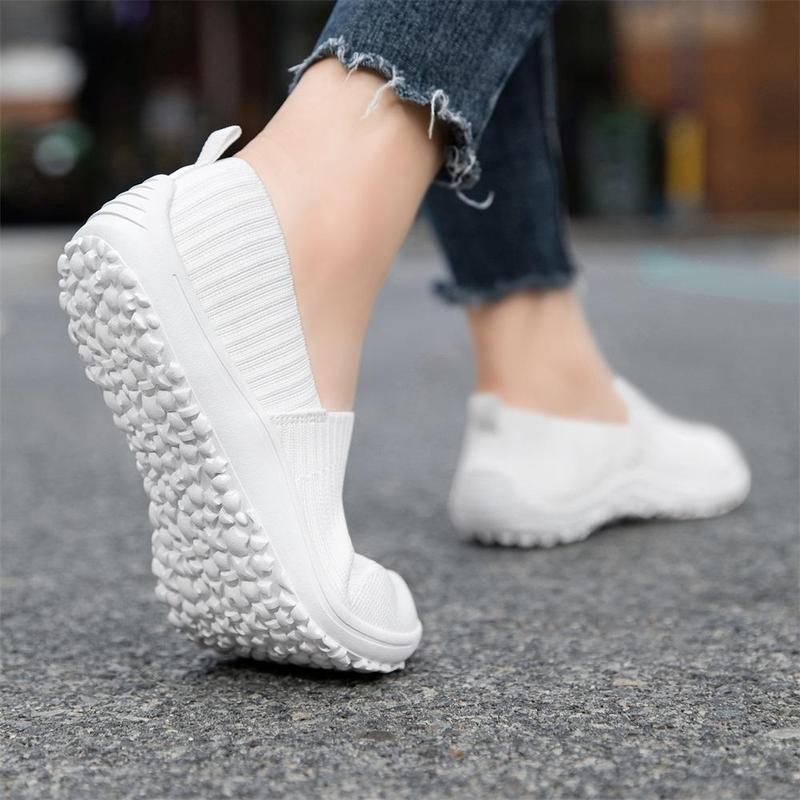 Women's Slip-On Barefoot Flats Casual Fashion Comfortable Shoes Lightweight Breathable Knitted Material Zero Drop Anti-slip Sole Minimalist Walking