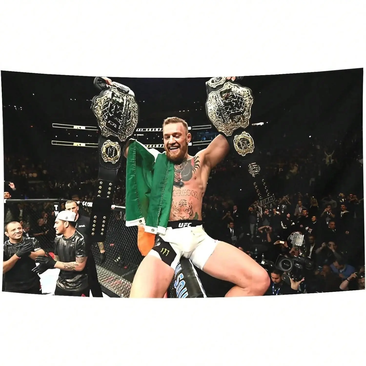 Conor McGregor Boxing Tapestry Funny Poster Durable Man Cave Wall Hanging Decor Tapestry for Room Art Background