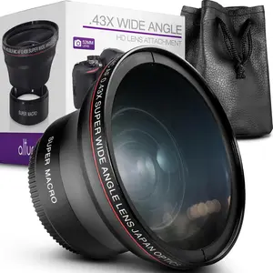 52MM 0.43x  Wide Angle Lens with Macro - Attaches to 52MM Filter Thread (Not Camera ) DSLR Camera Accessories for  D7100 D7000 D5500 D5300 D5200 D5100 D3300 D3200 D3100 D3000