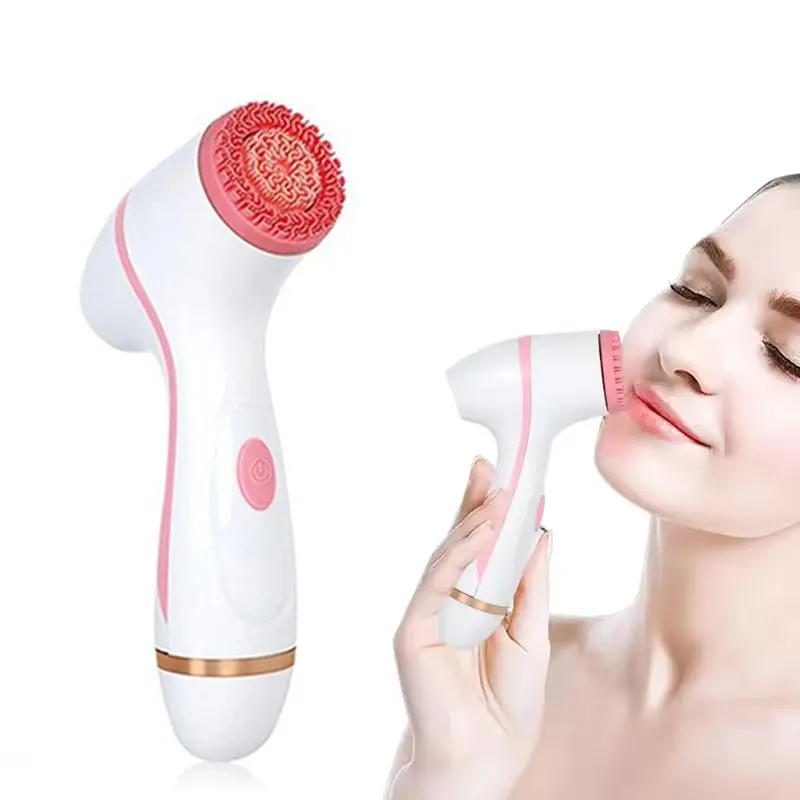 3-In-1 Electric Facial Cleanser Brush, Ultrasonic Face Massager, Sound Wave Rotating Cleansing Brush, Deep Cleaning Tool for Face