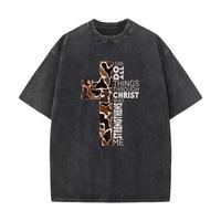 Washed Cotton Tee-Black