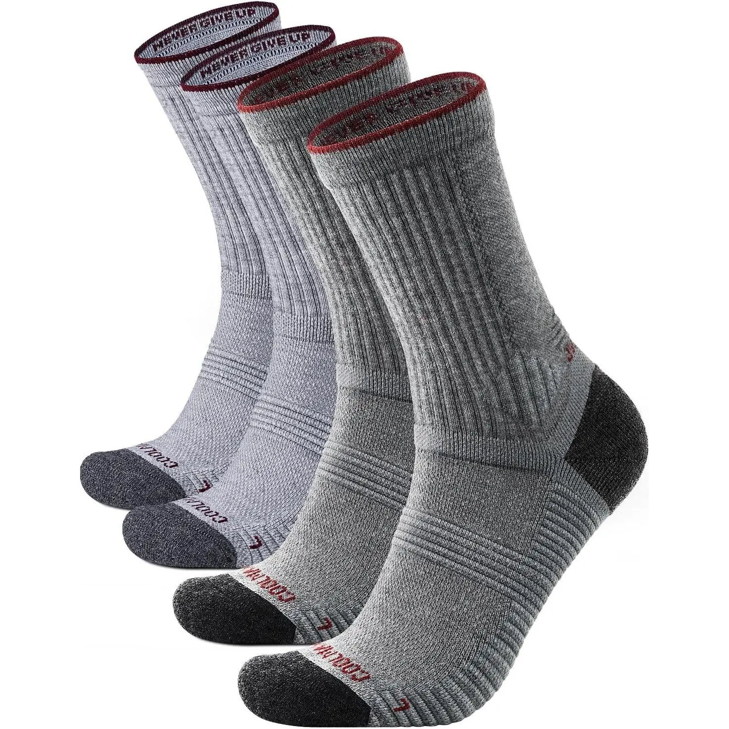 Summer Merino Wool Hiking Socks, Thin Breathable, Lightweight Moisture Wicking Anti-Blister CushionedGift