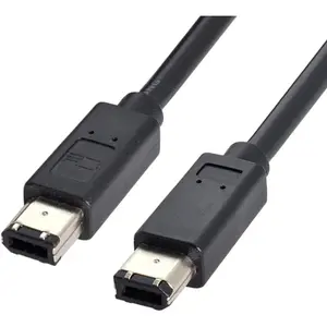 FireWire IEEE 1394 400 to 400 6 Pin to 6 Pin iLink Cable 1.8m Black