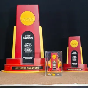 2026 Us Youth School Football Championship Trophy, Modern Streamlined Model, High-End Alumni Collectible, Sports Spirit Award, Bookshelf Decor
