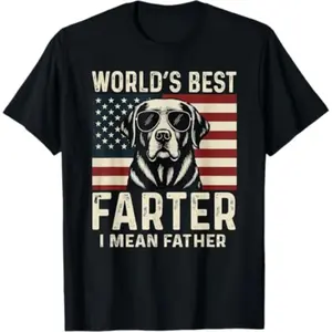 Retro Chihuahua100%cotton Dad T-Shirt Celebrating the World's Best Farter Humorous Father's Day Gift
