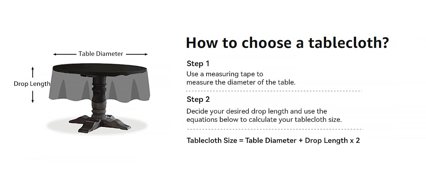 2 Pack Blue Round Tablecloth Waterproof Stain Resistant Wrinkle Free Table Cloth 210GSM Washable Wipeable Circle Table Cover for, Banquet, Wedding (70 inch, 2 Pcs)