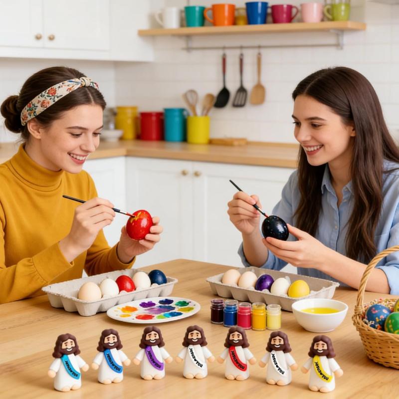 210 Pack Little Jesus Figurines in Bulk, Pocket Jesus Loves You, Jesus Small Figures, Little Tiny Jesus Figures for Church Christmas Party Favors Baptism Gifts Religious Gifts for Easte