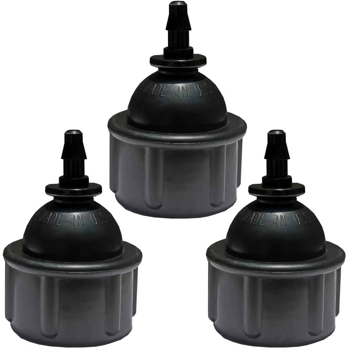 3-Pack Outdoor 1/4 Inch Drip Irrigation Tubing Adapter Set - Faucet/Garden Hose Connector Fittings for 1/4" Tubing x 3/4" FHT