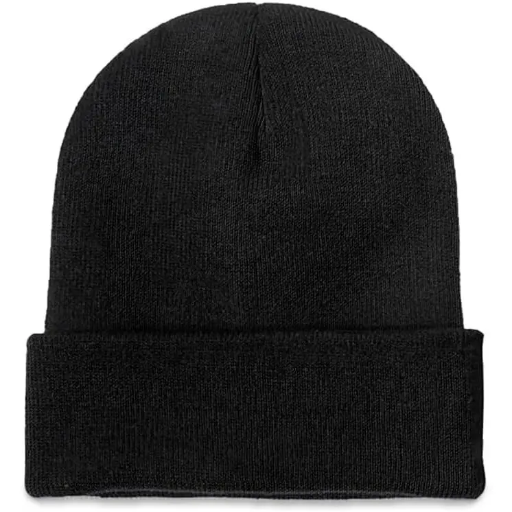Personalized Add Your Own Photo Text Logo Knit Cuffed Beanies for Men Women