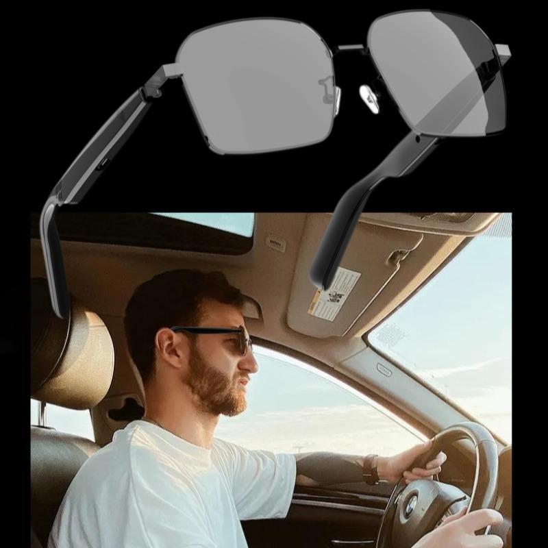 Multifunctional Smart Glasses, Fashionable Smart Sunglasses, Bluetooth-compatible Smart Glasses, Wireless Glasses for Men & Women, Wearable, Wireless Audio Glasses