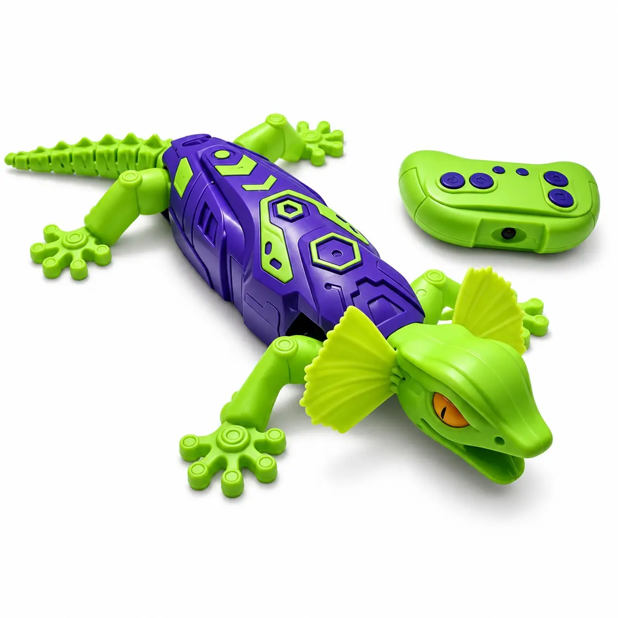 Remote Control Gecko Wall Crawler Toy | RC Lizard Climbs Walls Ceilings | Fun Prank Toy for Kids Ages 3+ | Ideal Christmas Birthday Gift for Boys Girls Teenagers | Requires 2 x AAA Batteries