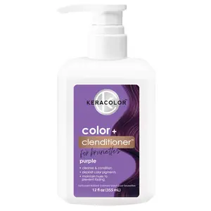 Color + Clenditioner 3-in-1 Color-Depositing Conditioner for Brunettes, Gently Cleanses & Conditions, Semi-Permanent Hair Color, 12 Fl Oz