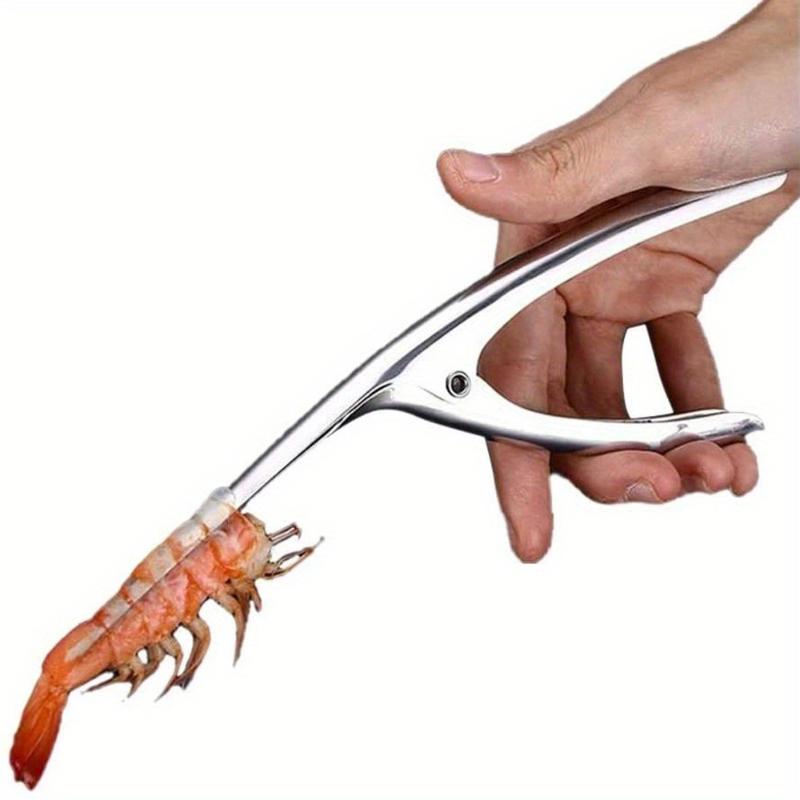 A New Stainless Steel Shrimp Peeling Tool, a Professional Device for Cleaning Shrimp And Removing Intestines, a High-End Seafood Shelling Cleaner, Creative Kitchen Tweezers, Suitable for Lobsters And Crabs, a Lobster Intestine Remover