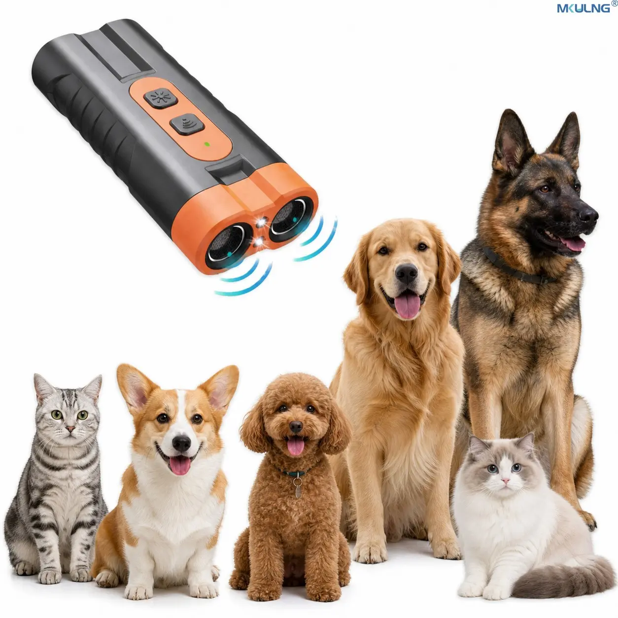 Rechargeable Sonic Dog Repeller, 1pc 25KHz Sonic Frequency Transmitter, Anti Bark Device for Dogs, Professional Dog Training Tool