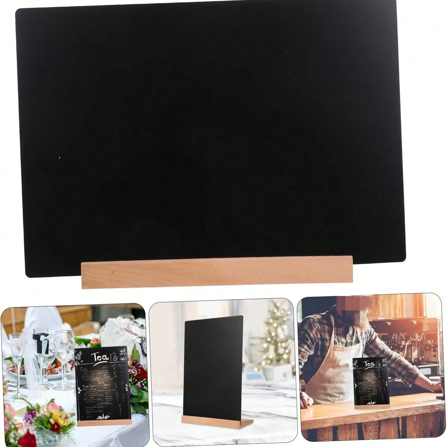 Hand-Drawn Small Blackboard Sign, Multi-Functional Erasable Menu Display Board, Ideal for Stores, Weddings, and Business Use